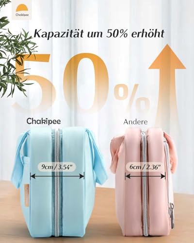 41afzpiersl. ac .jpg Chakipee Wasserdichte Reisekulturbeutel zum Aufhängen für Damen – Leichte Waschtasche mit Klarfenster, Ideal für Make-up
