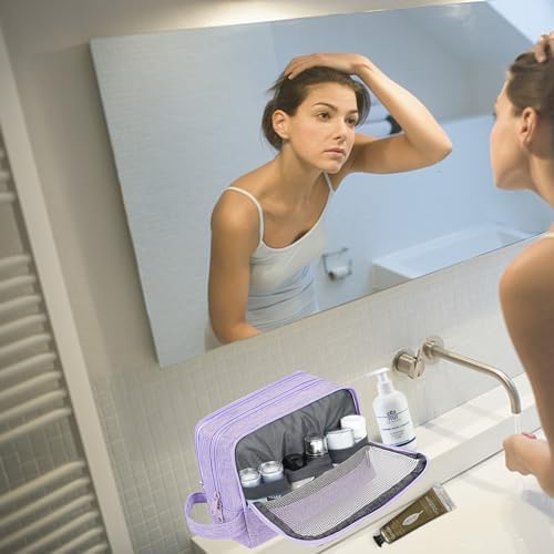 41atjwul38l. ac .jpg WANDF Kulturbeutel Damen Reise Kulturbeutel Toilettenorganizer Kulturbeutel Kosmetiktasche