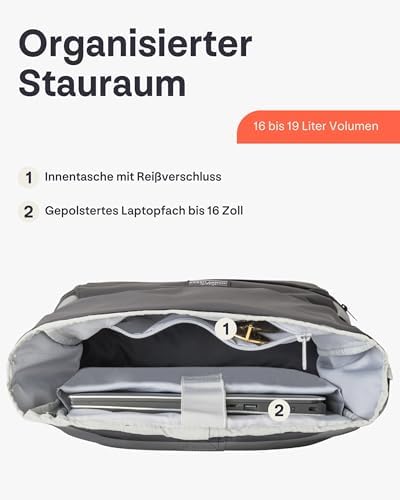 41az7qesdl. ac .jpg Johnny Urban Rucksack Damen und Herren - Allen Medium - Wasserabweisend - Mit Laptopfach für Uni, Fahrrad und Business -