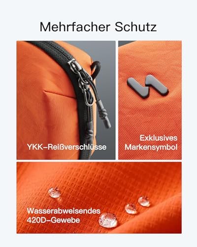 41b jeabgzl. ac .jpg Portabler Kabeltasche Inateck, Spritzwassergeschützte Organisator für Elektronik, Reisezubehör, Kabel, Power Banks, Hubs