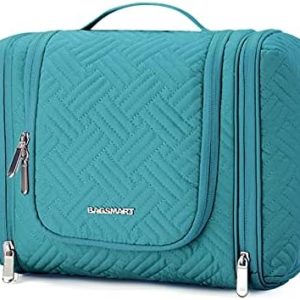 Bagsmart Reise-Organizer wasserdicht, Shampoo-Behälter, Kosmetik, Toilettensachen, ideal für große Reise-Kulturtaschen