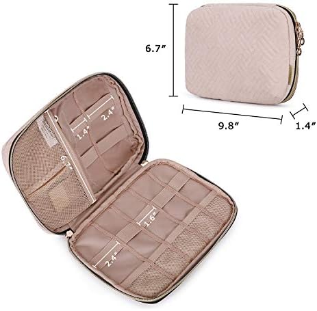 41bdjp3btql. ac 2.jpg bagsmart Elektroniktasche, Powerbank und USB-Sticks, Reisefremden, Flugzeug, moderne Design, 2-Schwarz