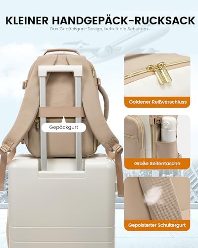 41bwnvgemjl. ac .jpg LOVEVOOK Ryanair Handgepäck für Damen Herren | Carry On Tasche 40x30x20cm | Eurowings Wizz Cabine Richtung | Laptop Komp