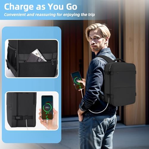 41c2klz7wgl. ac .jpg Cmezevi Reiserucksack 20L für Business und Reisen - Beige