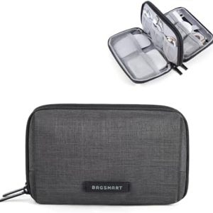 BAGSMART Kabeltasche Organizer Reisetasche für Elektronik Wasserdichte Schwarz