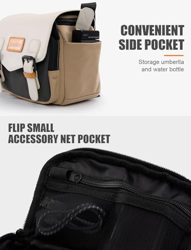41dn76est0l. ac .jpg Cwatcun Wasserdichte Kameratasche für Spiegelreflex und Kompaktkamera Cwatcun Vintage Kamera Messenger Tasche für System