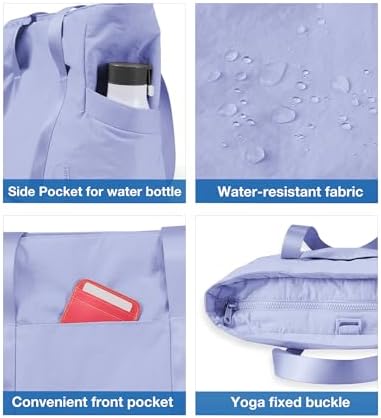 41db9to22yl. ac .jpg Bagsmart Damen Wasserdichte Einkaufstasche für Arbeit und Reisen mit vielen Taschen