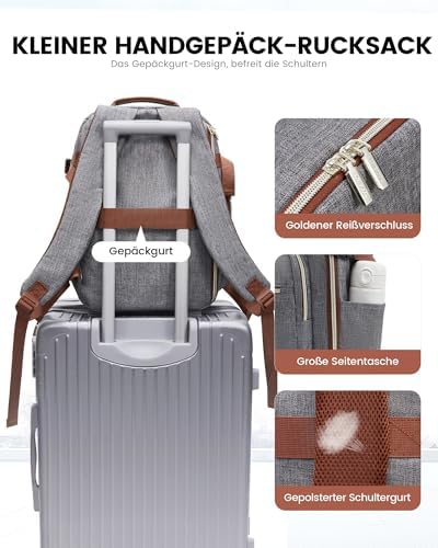 41djy l vnl. ac .jpg LOVEVOOK Ryanair Handgepäck für Damen Herren | Carry On Tasche 40x30x20cm | Eurowings Wizz Cabine Richtung | Laptop Komp