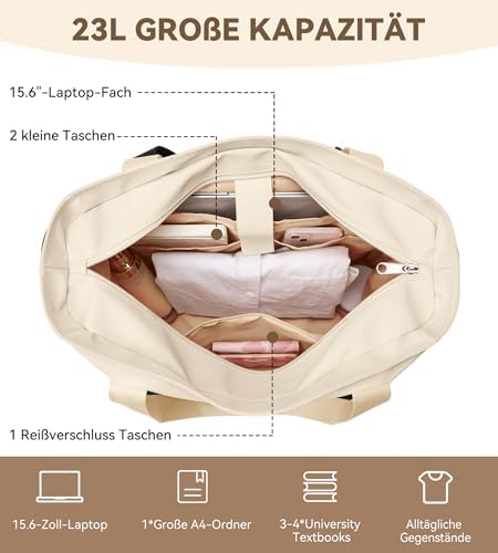 41e3rhyy2xl. ac .jpg KALIDI FANCY FOREST Groß Mit 15,6 Zoll Laptopfach Handtasche FüR Arbeit Uni Reisen