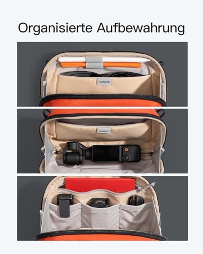 41f3knfunl. ac .jpg Portabler Kabeltasche Inateck, Spritzwassergeschützte Organisator für Elektronik, Reisezubehör, Kabel, Power Banks, Hubs