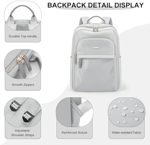 41flxcpertl. ac .jpg GOLF QUALITY Damen Schultasche Laptop Rucksack 14 Zoll für Schule und Arbeit mit>Notebookfach 11.3 L Reisegeeignet