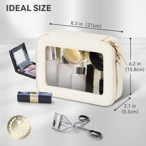 41fxadmqeql. ac .jpg Prite Transparent Kosmetiktasche Durchsichtig Kulturtasche Damen Reise Organizer Wasserdicht Auto Organizer