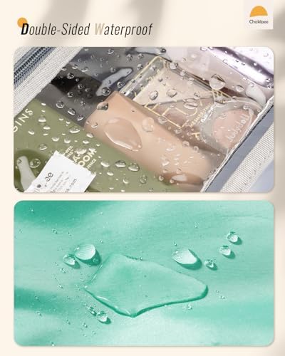 41fyhffaarl. ac .jpg Chakipee Wasserdichte Reisekulturbeutel zum Aufhängen für Damen – Leichte Waschtasche mit Klarfenster, Ideal für Make-up