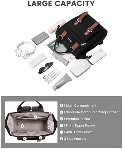 41ganuicvl. ac .jpg LOVEVOOK Damen Wasserdicht Schulrucksack Schwarzujetzt shoppen! OEKO-TEX STANDARD 100