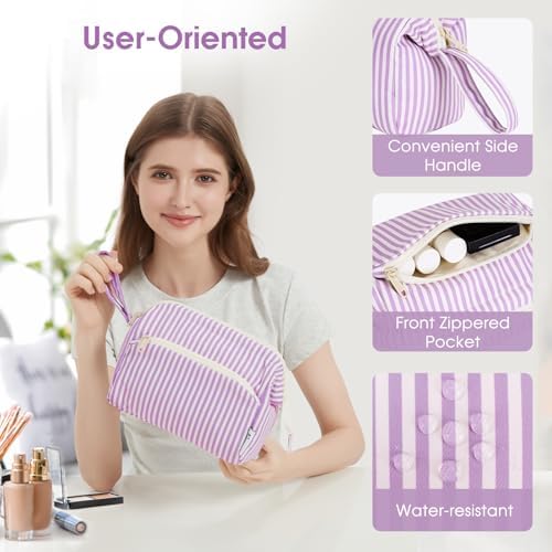 41gdbk jshl. ac 1.jpg Narwey Minzgrün Kulturtasche Damen Reise Make-up-Tasche Weit Offene Tasche Kosmetiktasche