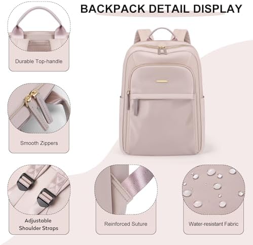 41gv74wihnl. ac .jpg GOLF QUALITY Damen Schultasche Laptop Rucksack 14 Zoll für Schule und Arbeit mit>Notebookfach 11.3 L Reisegeeignet