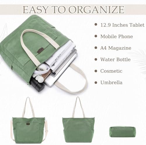 41gyz0xyqjl. ac .jpg Chase Chic Cord Tasche Große Shopper Tasche Damen Laptoptasche Handtasche für Arbeit und Schule mit Riemen