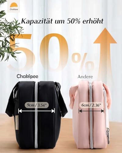 41gdnfcqnil. ac .jpg Chakipee Wasserdichte Reisekulturbeutel zum Aufhängen für Damen – Leichte Waschtasche mit Klarfenster, Ideal für Make-up