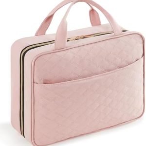 Lifewit Reise Kulturbeutel Damen zum Aufhängen mit Organizer Funktion Groß Pink Recycled Claim Standard 100