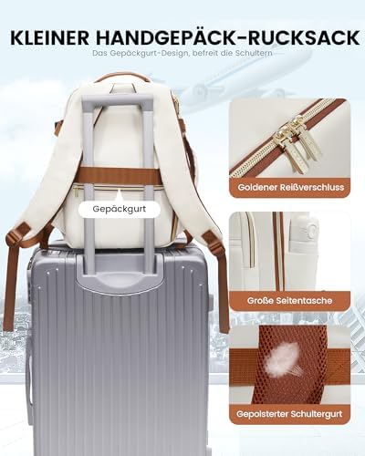 41gsffjd8gl. ac .jpg LOVEVOOK Ryanair Handgepäck für Damen Herren | Carry On Tasche 40x30x20cm | Eurowings Wizz Cabine Richtung | Laptop Komp