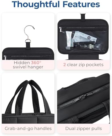41h5xkun0tl. ac 1.jpg Bagsmart Großkulturtasche für Damen zum Aufhängen | Bagsmart Reisepuffer Kosmetiktasche Dame | Bagsmart Schmuck Organiz