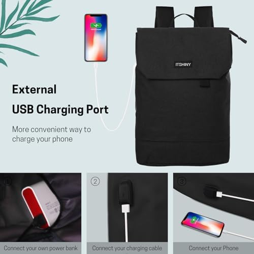 41hi3xgp3jl. ac .jpg ITSHINY Rucksack Damen Wasserdicht Anti Diebstahl 16L für Ausflüge Uni Schule & Büro - Laptopfach 15,6 Zoll