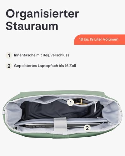 41hvplxbwwl. ac .jpg Johnny Urban Rucksack Damen und Herren - Allen Medium - Wasserabweisend - Mit Laptopfach für Uni, Fahrrad und Business -