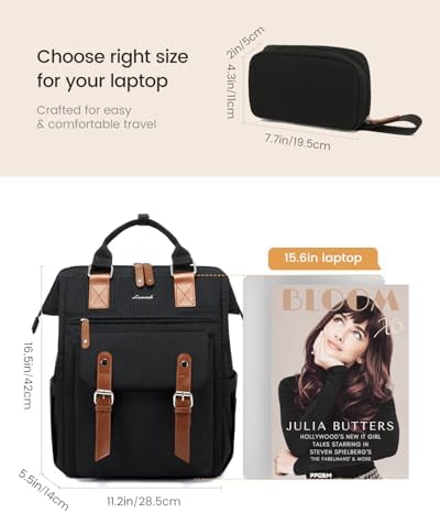 41i1lqpvsml. ac .jpg LOVEVOOK Damen Wasserdicht Schulrucksack Schwarzujetzt shoppen! OEKO-TEX STANDARD 100