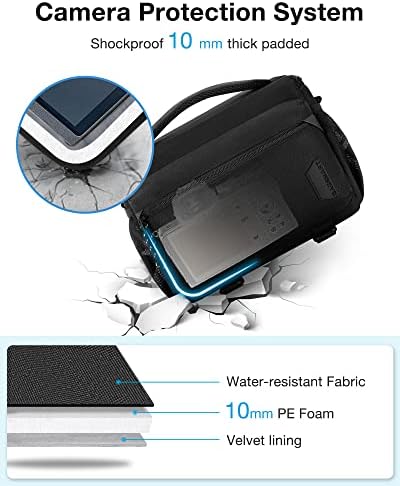 41k3f88 78l. ac .jpg Bagsmart SLR DSLR Kameratasche Wasserdicht für Spiegelreflexkamera mit Regenhülle