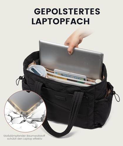 41koqcn5svl. ac .jpg LOVEVOOK Große Arbeitstasche für Damen mit Laptoptasche und Bürotasche OEKO-TEX STANDARD 100 Reise-Re Modelo LOVEVOOK Le