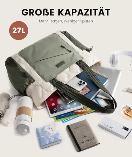 41kd6ntfy6l. ac .jpg LOVEVOOK Große Arbeitstasche für Damen mit Laptoptasche und Bürotasche OEKO-TEX STANDARD 100 Reise-Re Modelo LOVEVOOK Le