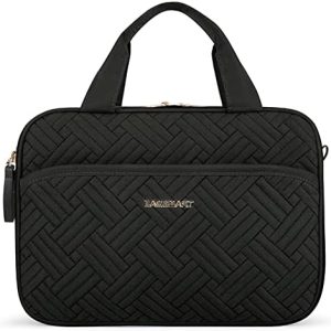 Bagsmart Kulturtasche Damen zum Aufhängen, Kulturbeutel Große Reise Kosmetiktasche, Waschtasche Transparent für Makeup,