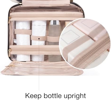 41lotddtdml. ac .jpg Bagsmart Kulturbeutel für Damen zum Aufhängen, Transparente Kosmetiktasche, Reisetaschentasche