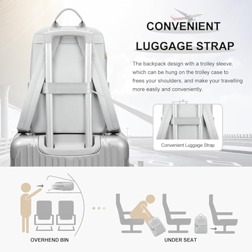 41mj8kr7gl. ac .jpg GOLF QUALITY Damen Schultasche Laptop Rucksack 14 Zoll für Schule und Arbeit mit>Notebookfach 11.3 L Reisegeeignet