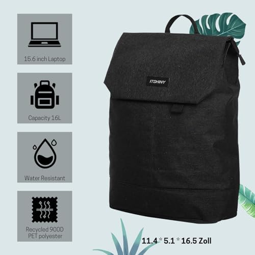 41molrgurnl. ac .jpg ITSHINY Rucksack Damen Wasserdicht Anti Diebstahl 16L für Ausflüge Uni Schule & Büro - Laptopfach 15,6 Zoll