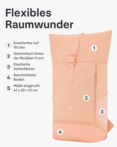 41mxftosowl. ac .jpg Johnny Urban Rucksack Damen und Herren - Allen Medium - Wasserabweisend - Mit Laptopfach für Uni, Fahrrad und Business -