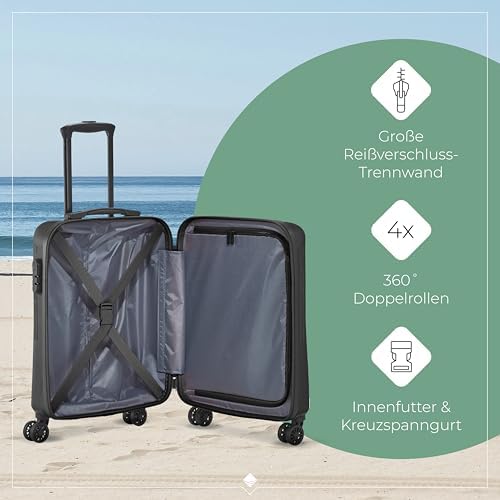 41nxtj9exol. ac .jpg Travelite Beautycase Hartschale Handgepäck, 36 cm, 17 Liter - Kosmetikkoffer mit Organizer- und Aufsteckfunktion für Rei