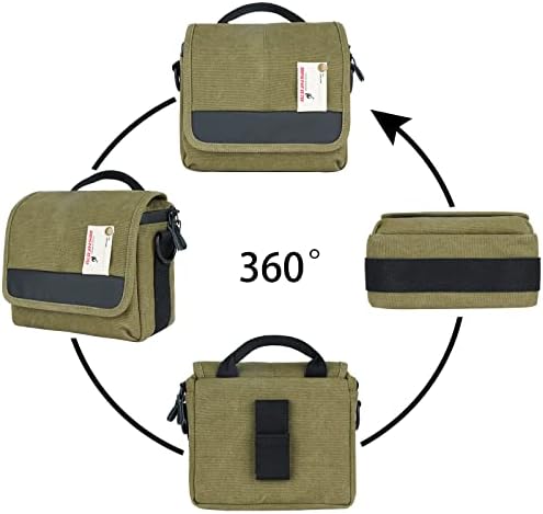 41ou6df1p6l. ac .jpg Besfoto Kameratasche SLR spiegellose Kamera wasserdichte Tasche Outdoor Fotografie Militärgrün