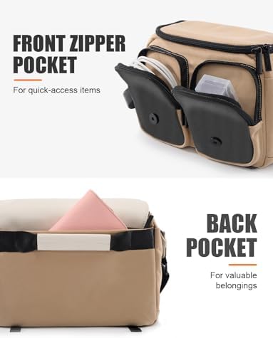 41ov5tqmjtl. ac .jpg Cwatcun Wasserdichte Kameratasche für Spiegelreflex und Kompaktkamera Cwatcun Vintage Kamera Messenger Tasche für System