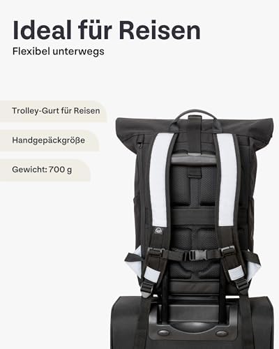 41ovzqr y l. ac .jpg Johnny Urban Rucksack Damen und Herren - Allen Medium - Wasserabweisend - Mit Laptopfach für Uni, Fahrrad und Business -
