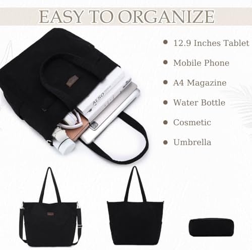 41odpcdueml. ac .jpg Chase Chic Cord Tasche Große Shopper Tasche Damen Laptoptasche Handtasche für Arbeit und Schule mit Riemen