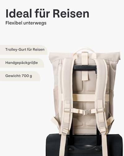 41of1bemhnl. ac .jpg Johnny Urban Rucksack Damen und Herren - Allen Medium - Wasserabweisend - Mit Laptopfach für Uni, Fahrrad und Business -