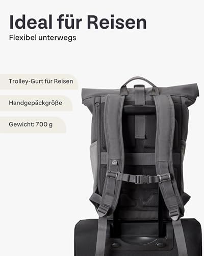 41p6vqytdql. ac .jpg Johnny Urban Rucksack Damen und Herren - Allen Medium - Wasserabweisend - Mit Laptopfach für Uni, Fahrrad und Business -
