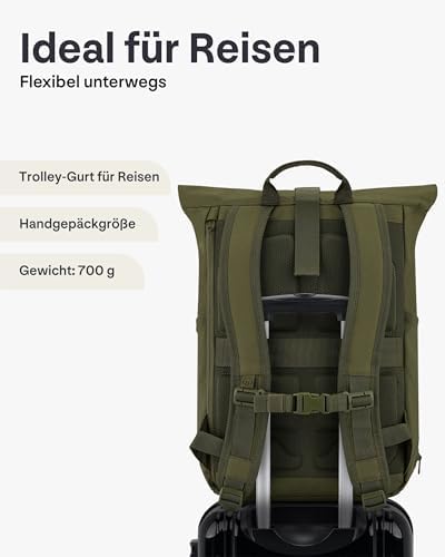 41pg6hxxmhl. ac .jpg Johnny Urban Rucksack Damen und Herren - Allen Medium - Wasserabweisend - Mit Laptopfach für Uni, Fahrrad und Business -