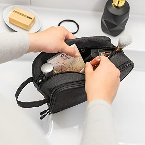 41pjmyklzzl. ac 1.jpg Obics Kulturbeutel Gross grau 8L XL - für Herren & Damen - zum Aufhängen & mit Spiegel - 10 Fächer - ideal für Camping &