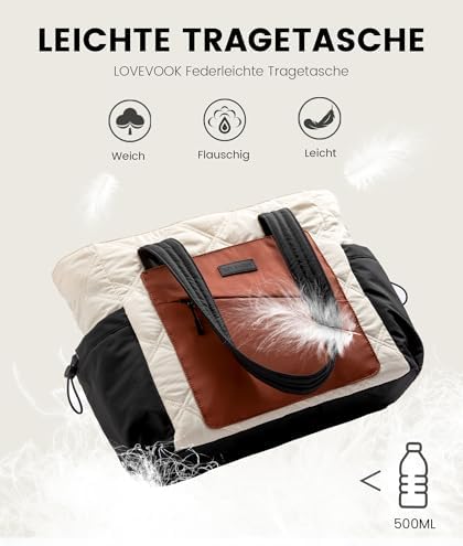 41pwoowl6wl. ac .jpg LOVEVOOK Große Arbeitstasche für Damen mit Laptoptasche und Bürotasche OEKO-TEX STANDARD 100 Reise-Re Modelo LOVEVOOK Le