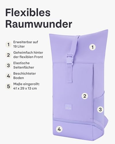 41q16ubd3kl. ac .jpg Johnny Urban Rucksack Damen und Herren - Allen Medium - Wasserabweisend - Mit Laptopfach für Uni, Fahrrad und Business -