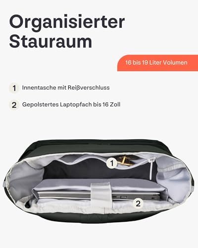 41qmikzizml. ac .jpg Johnny Urban Rucksack Damen und Herren - Allen Medium - Wasserabweisend - Mit Laptopfach für Uni, Fahrrad und Business -