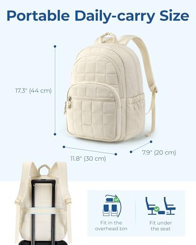 41s68atjiel. ac 1.jpg Bagsmart Laptop Rucksack für Frauen Schwarz Reiserucksack Schulrucksack Teenager