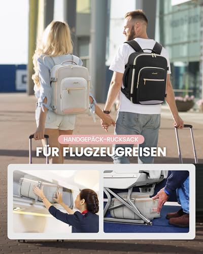 41sn4susdl. ac .jpg LOVEVOOK Ryanair Handgepäck für Damen Herren | Carry On Tasche 40x30x20cm | Eurowings Wizz Cabine Richtung | Laptop Komp